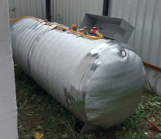 Монтаж газгольдера Спецгаз 1400 л в Клину